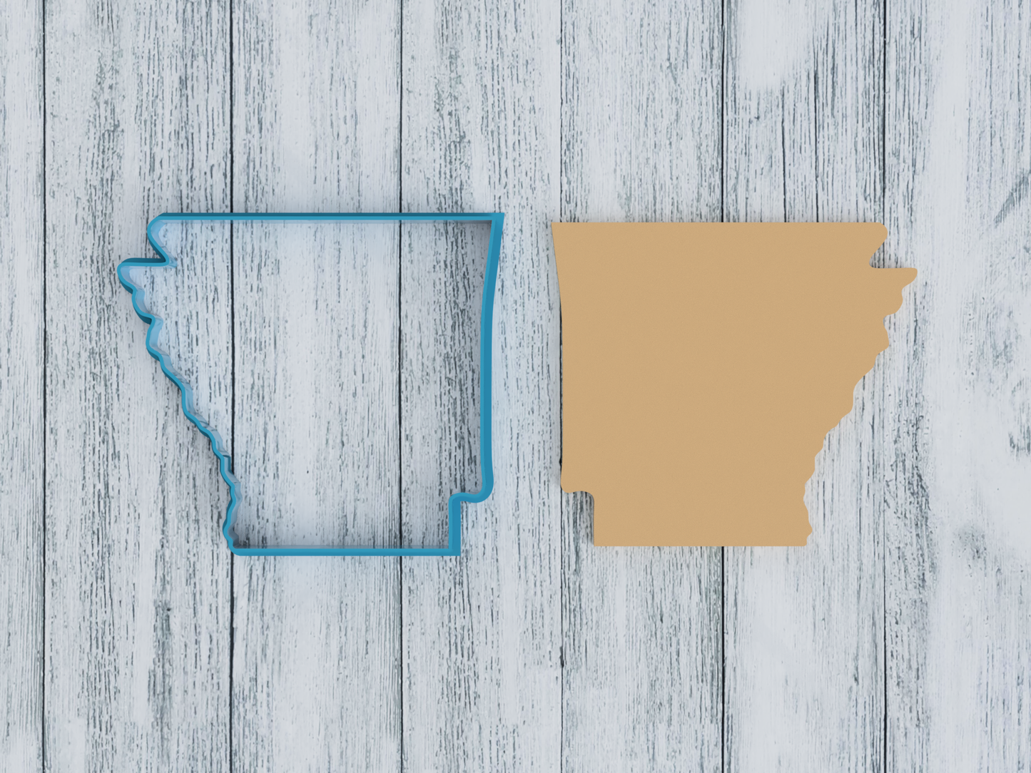 Arkansas Outline - Cookie Cutter / Sugar Cookie / Fondant / Clay (1037)