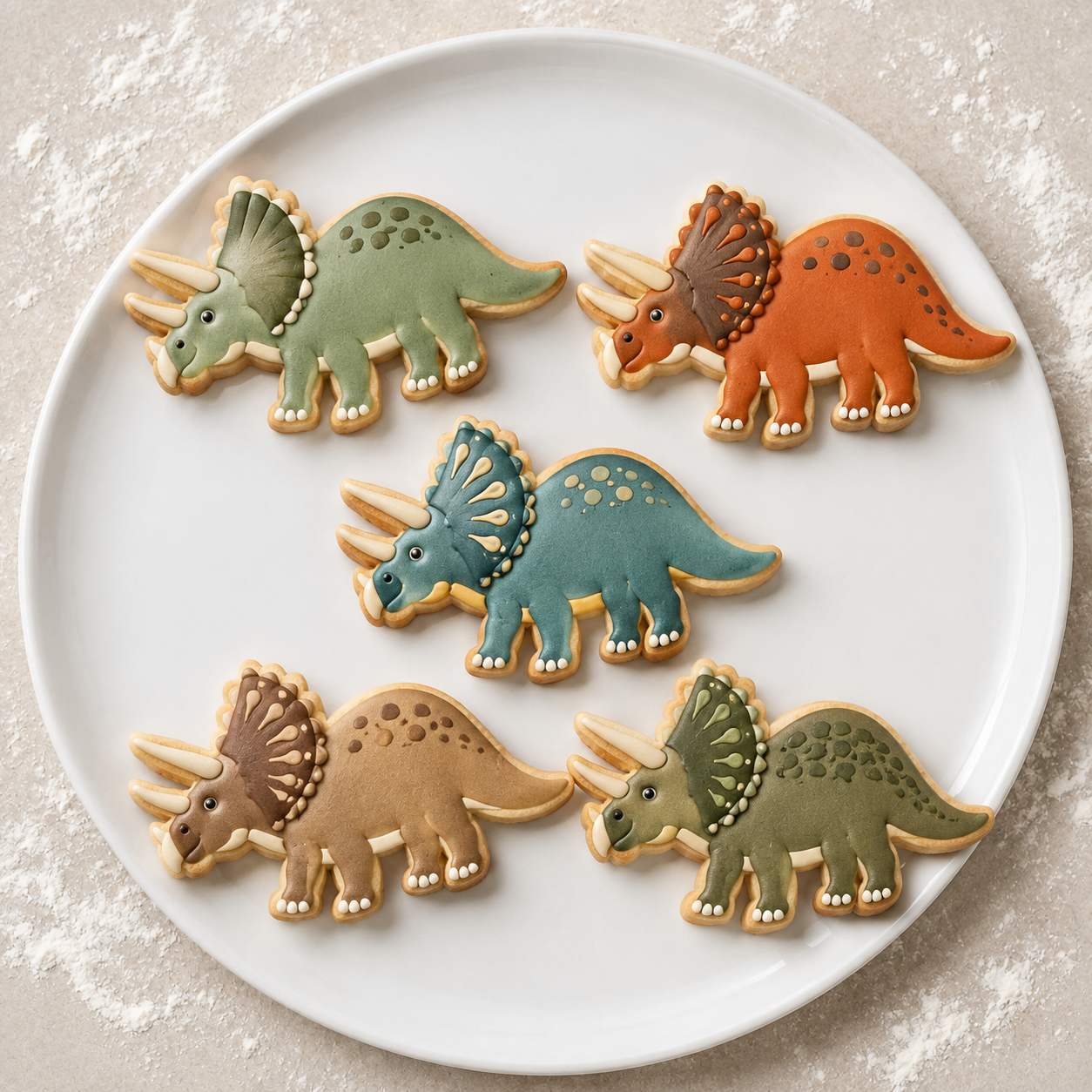 Triceratops - Cookie Cutter / Sugar Cookie / Fondant / Clay (0190)