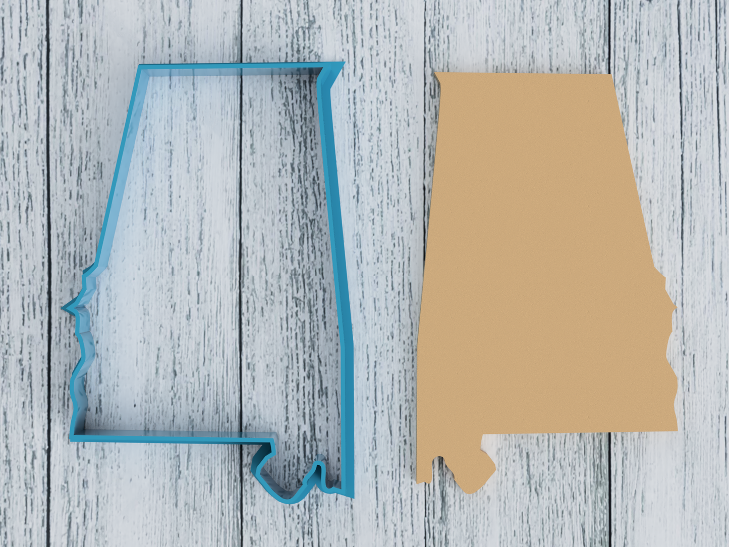 Alabama State Outline - Cookie Cutter / Sugar Cookie / Fondant / Clay (1096)