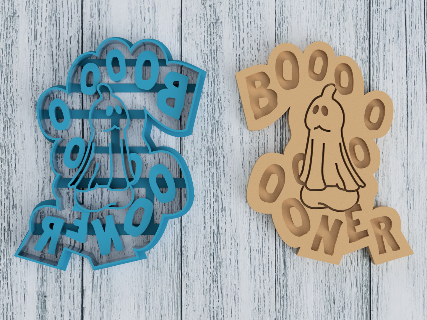 Boner Ghost - Halloween - Cookie Cutter / Sugar Cookie / Fondant / Clay (1433)