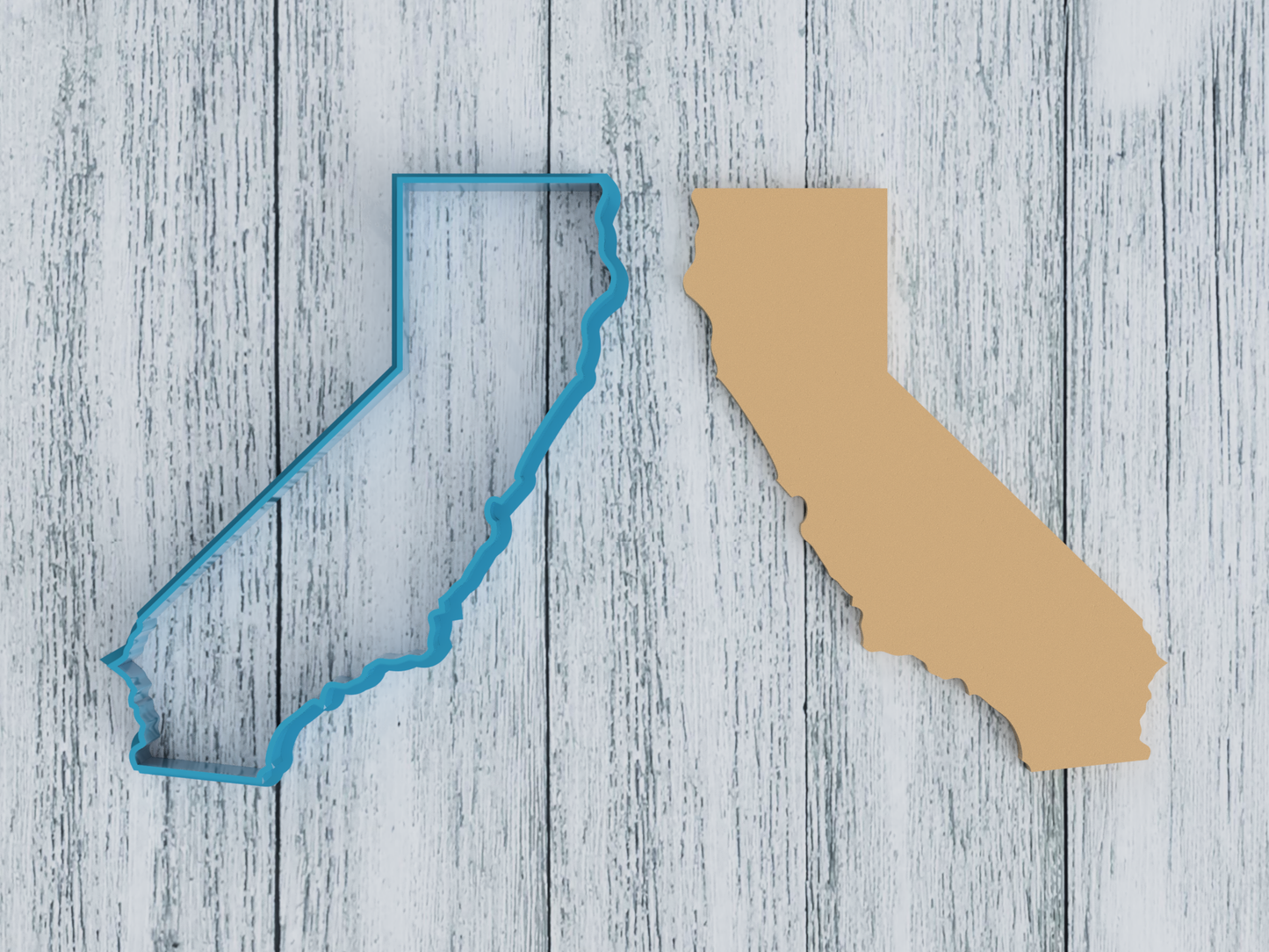 California Outline - Cookie Cutter / Sugar Cookie / Fondant / Clay (1099)