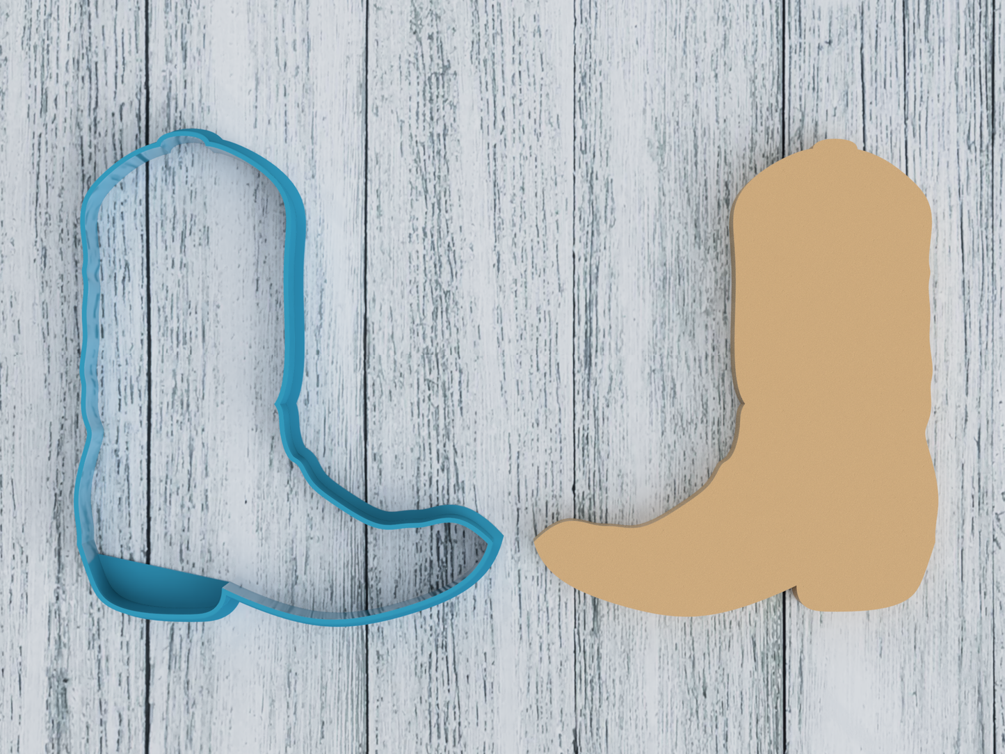 Cowboy Boot - Cookie Cutter / Sugar Cookie / Fondant / Clay (1355)