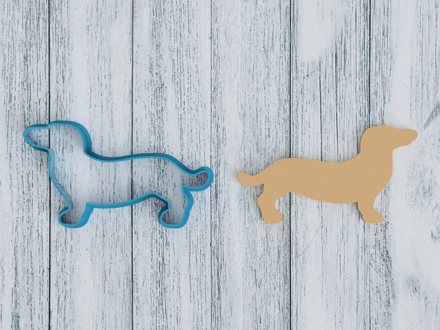 Dachshund Outline - Cookie Cutter / Sugar Cookie / Fondant / Clay (1210)