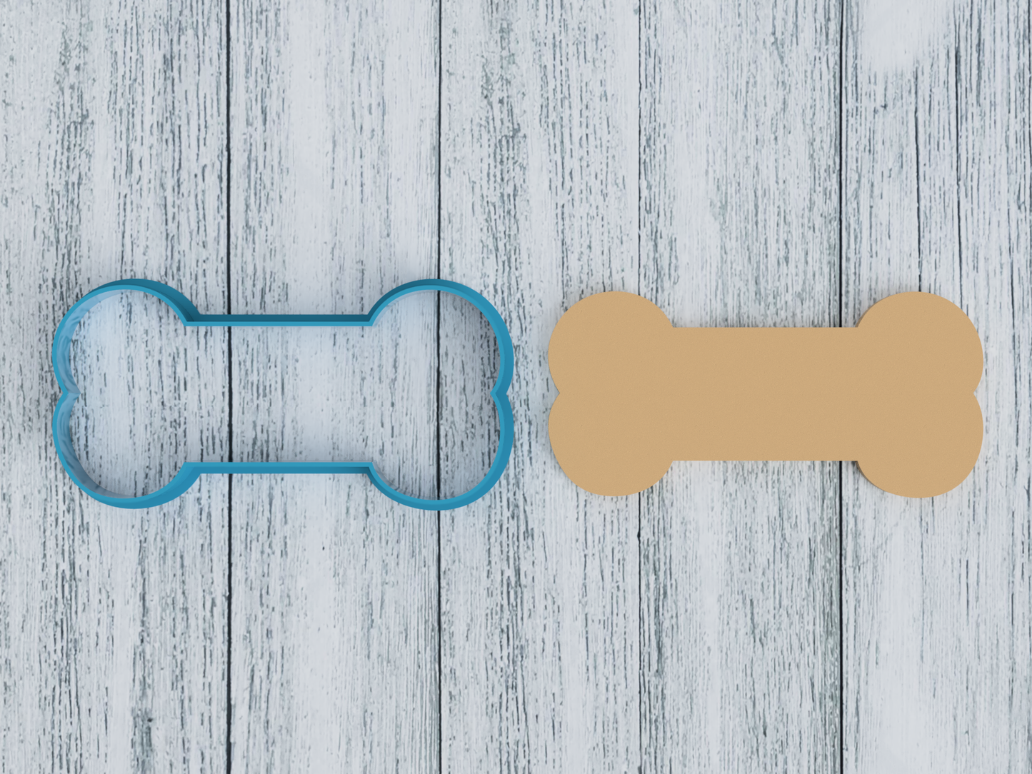 Dog Bone Outline - Cookie Cutter / Sugar Cookie / Fondant / Clay (1013)