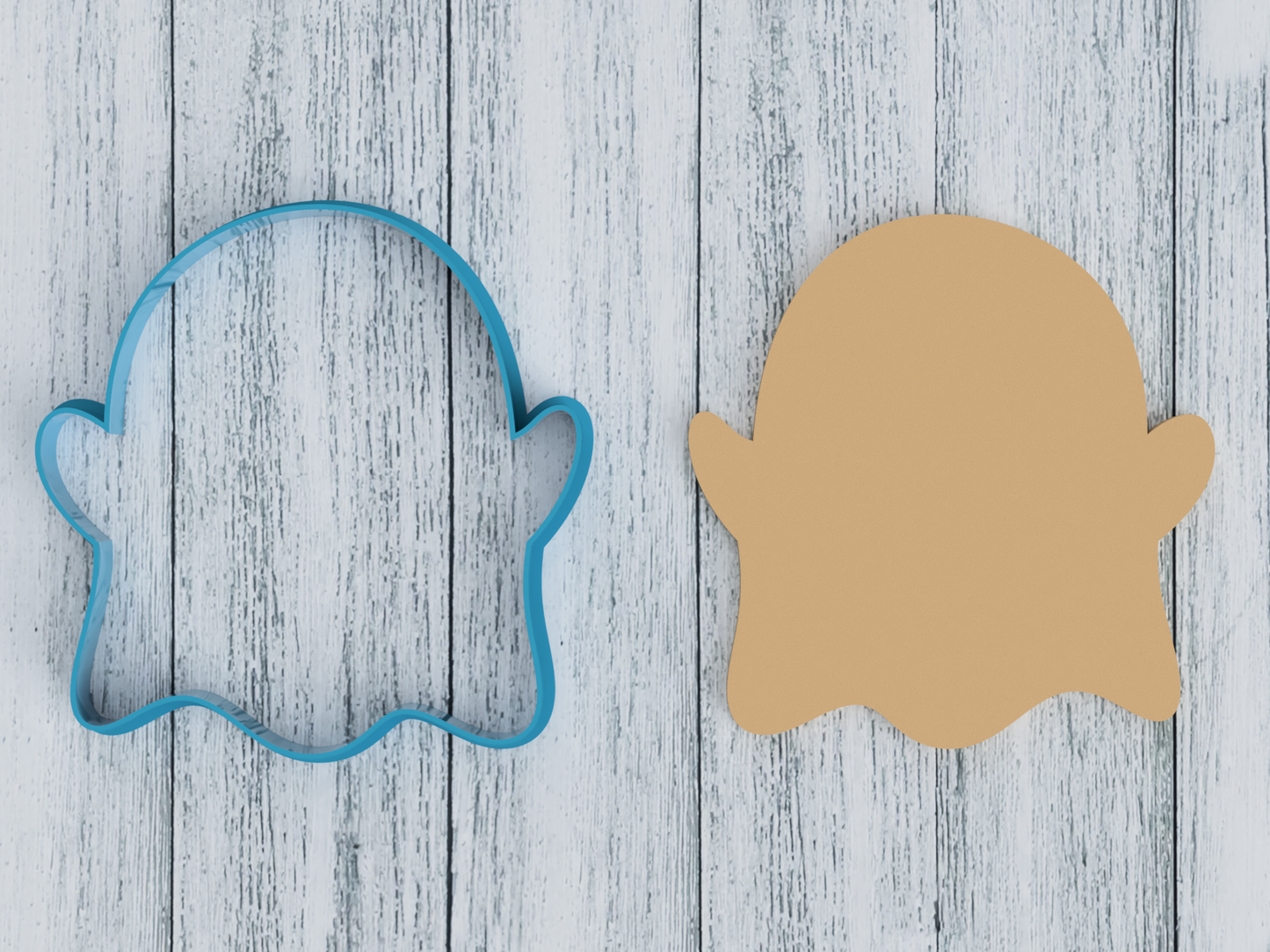 Ghost Outline - Cookie Cutter / Sugar Cookie / Fondant / Clay (1405)