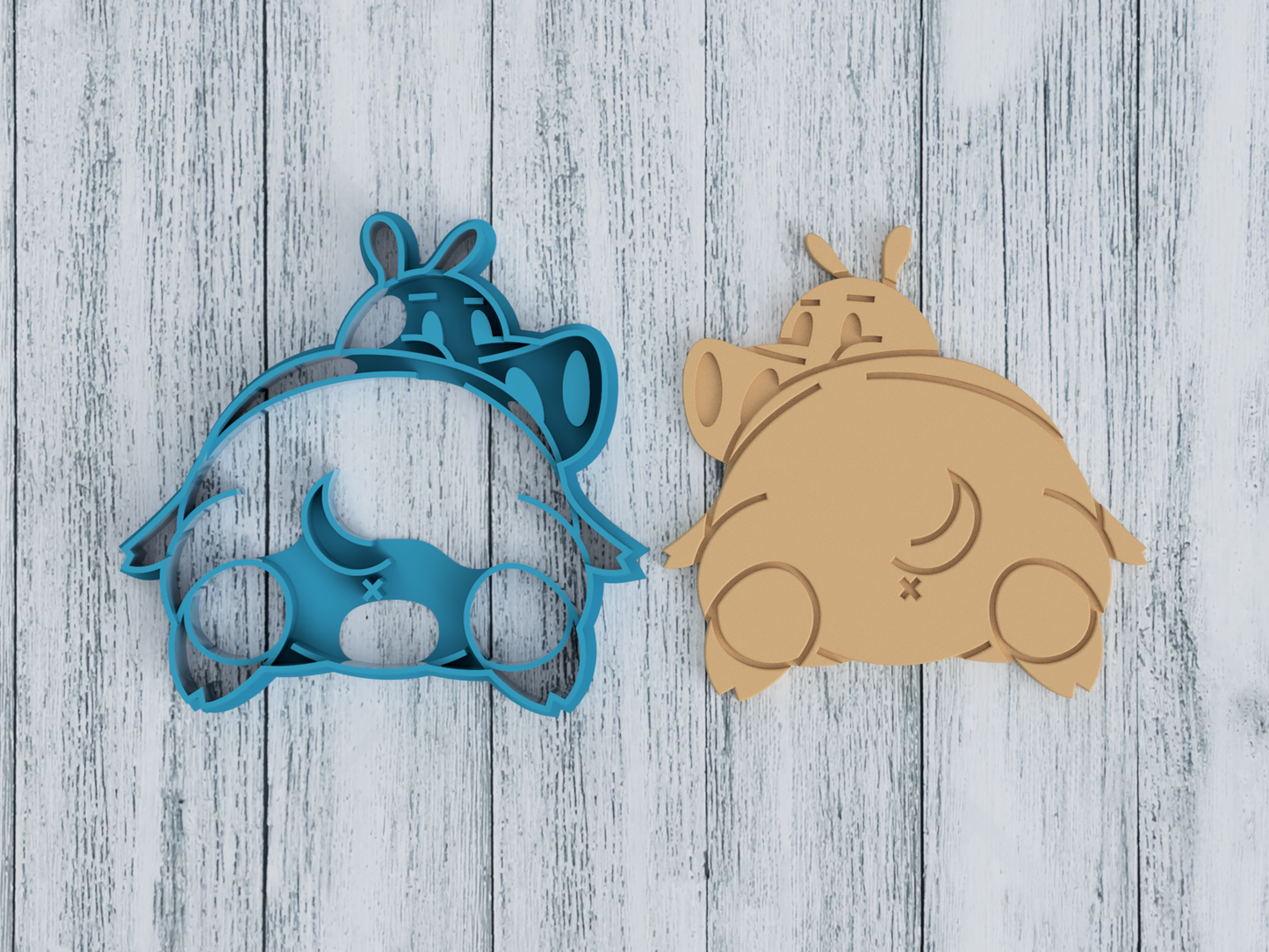 Hippo Butt - Cookie Cutter / Sugar Cookie / Fondant / Clay (0172)