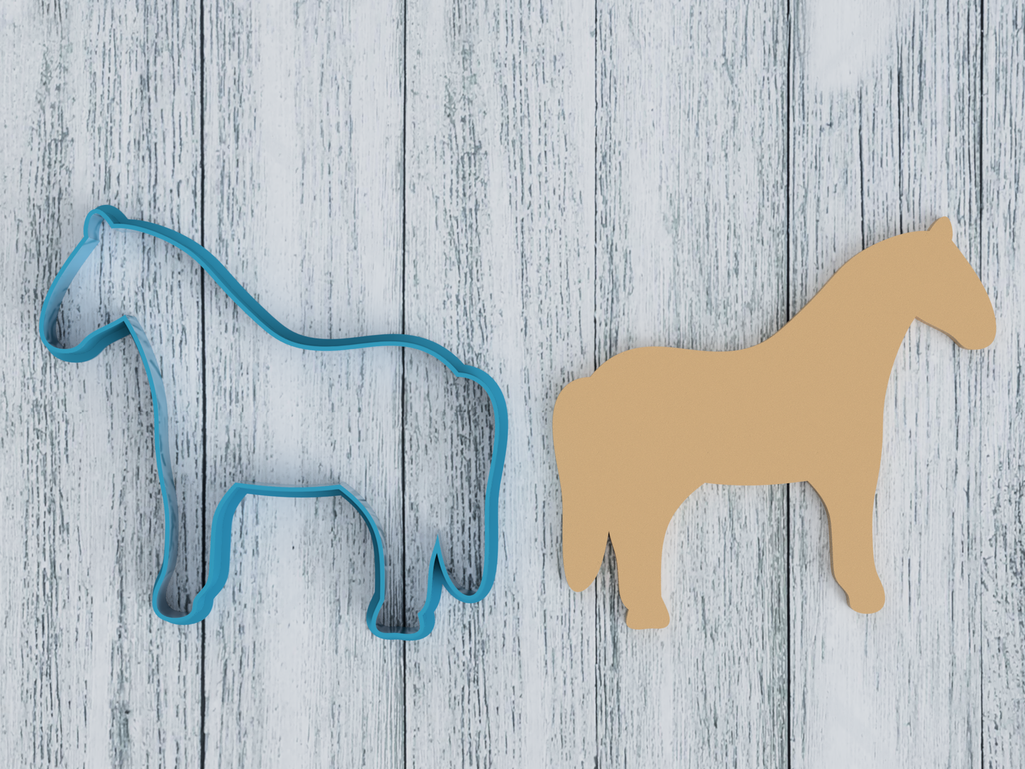 Horse - Zebra Outline - Cookie Cutter / Sugar Cookie / Fondant / Clay (1369)
