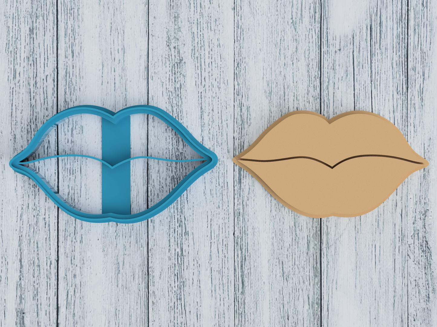 Lips - Cookie Cutter / Sugar Cookie / Fondant / Clay (1364)