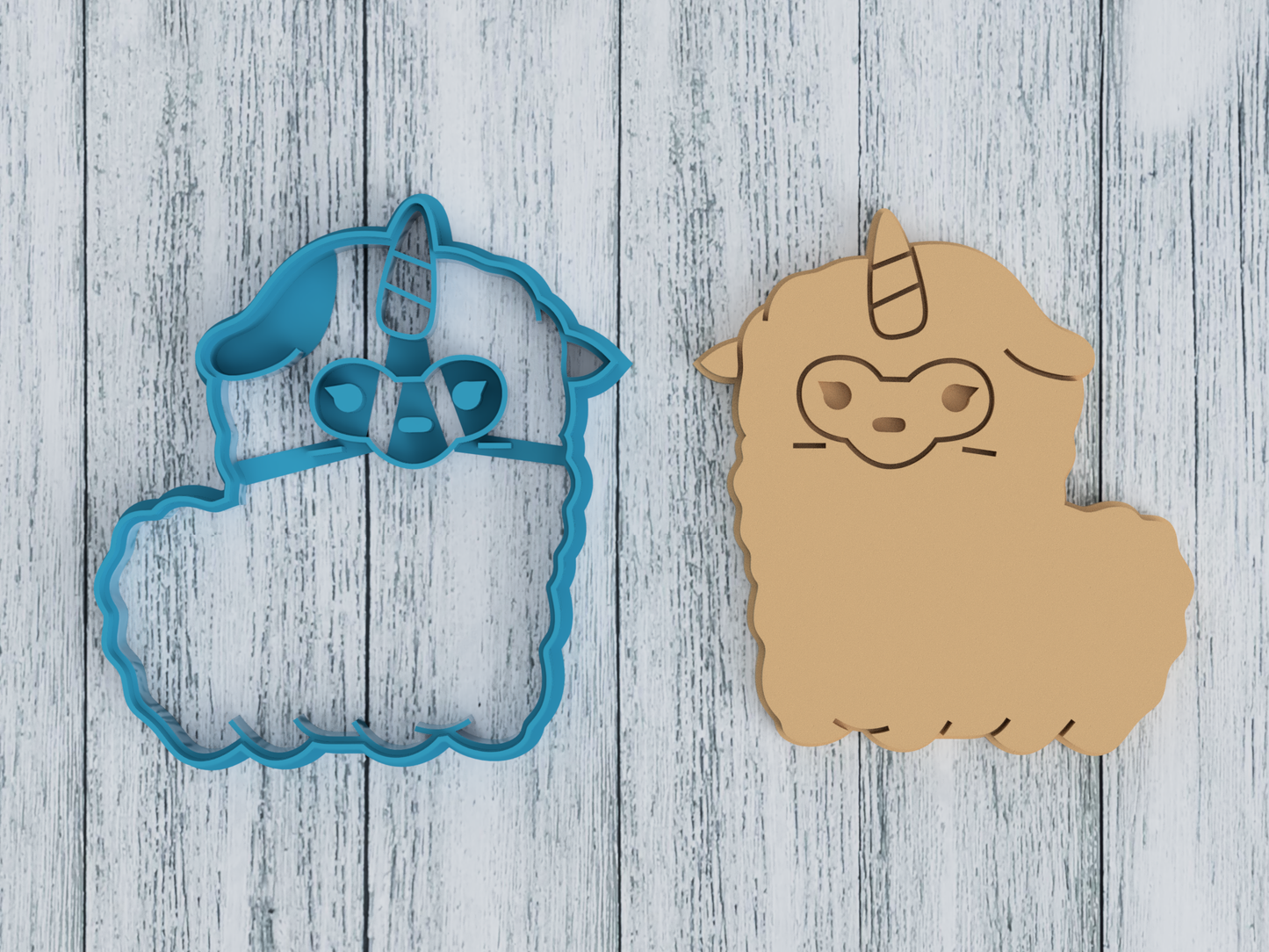 Llamacorn - Cookie Cutter / Sugar Cookie / Fondant / Clay (1436)
