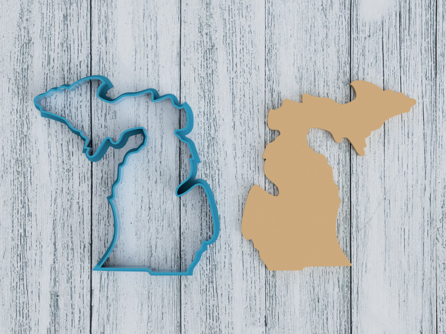 Michigan State Outline - Cookie Cutter / Sugar Cookie / Fondant / Clay (1100)