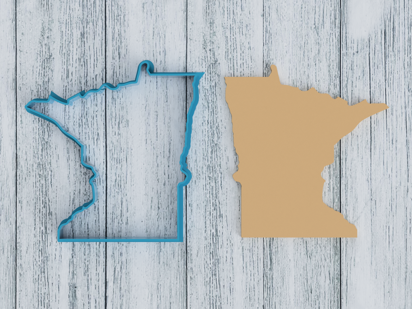 Minnesota State Outline - Cookie Cutter / Sugar Cookie / Fondant / Clay (1101)