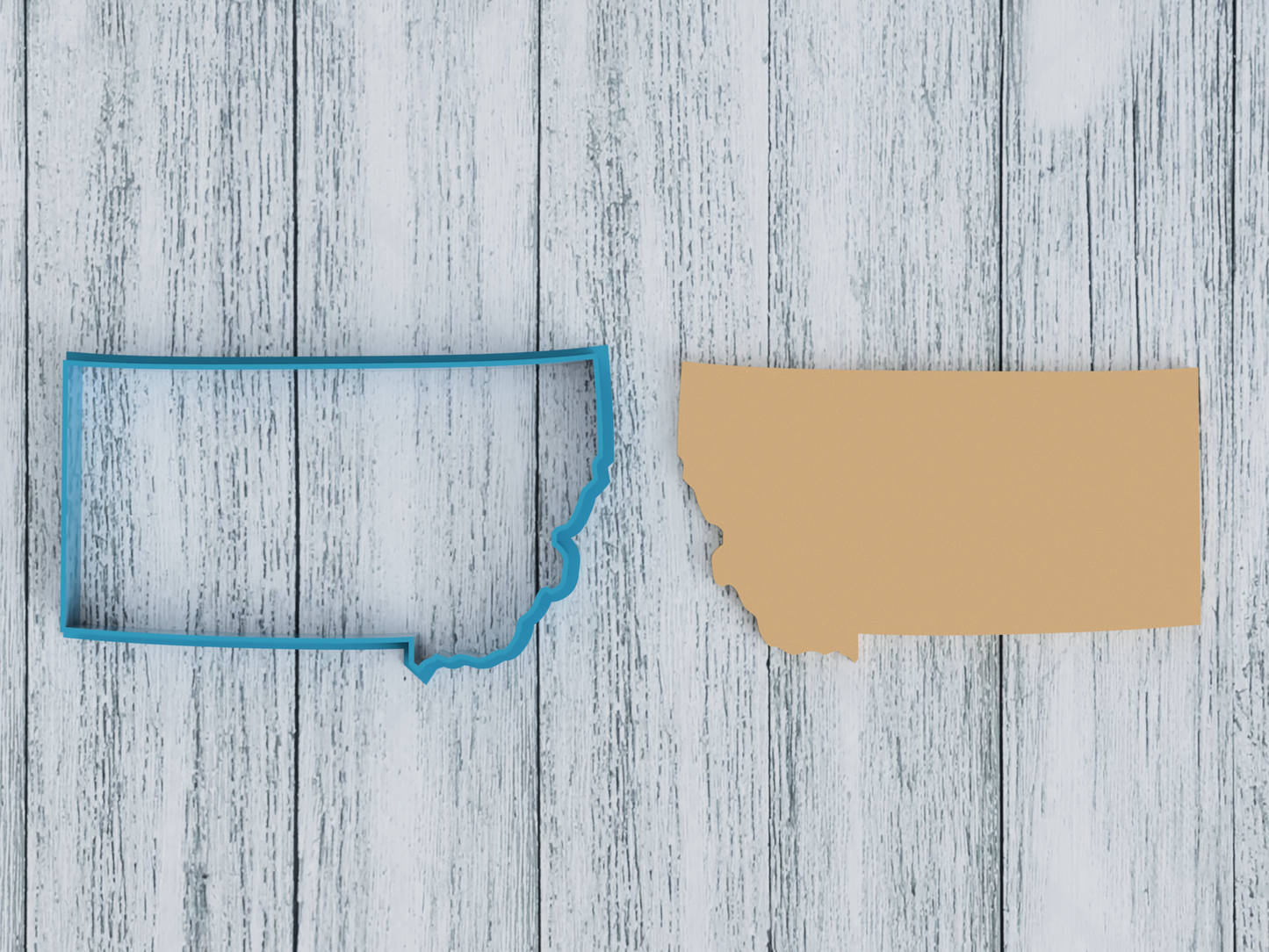Montana State Outline - Cookie Cutter / Sugar Cookie / Fondant / Clay (1102)