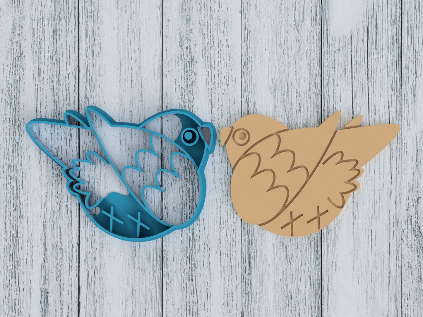 Parrot Butt - Cookie Cutter / Sugar Cookie / Fondant / Clay (0135)