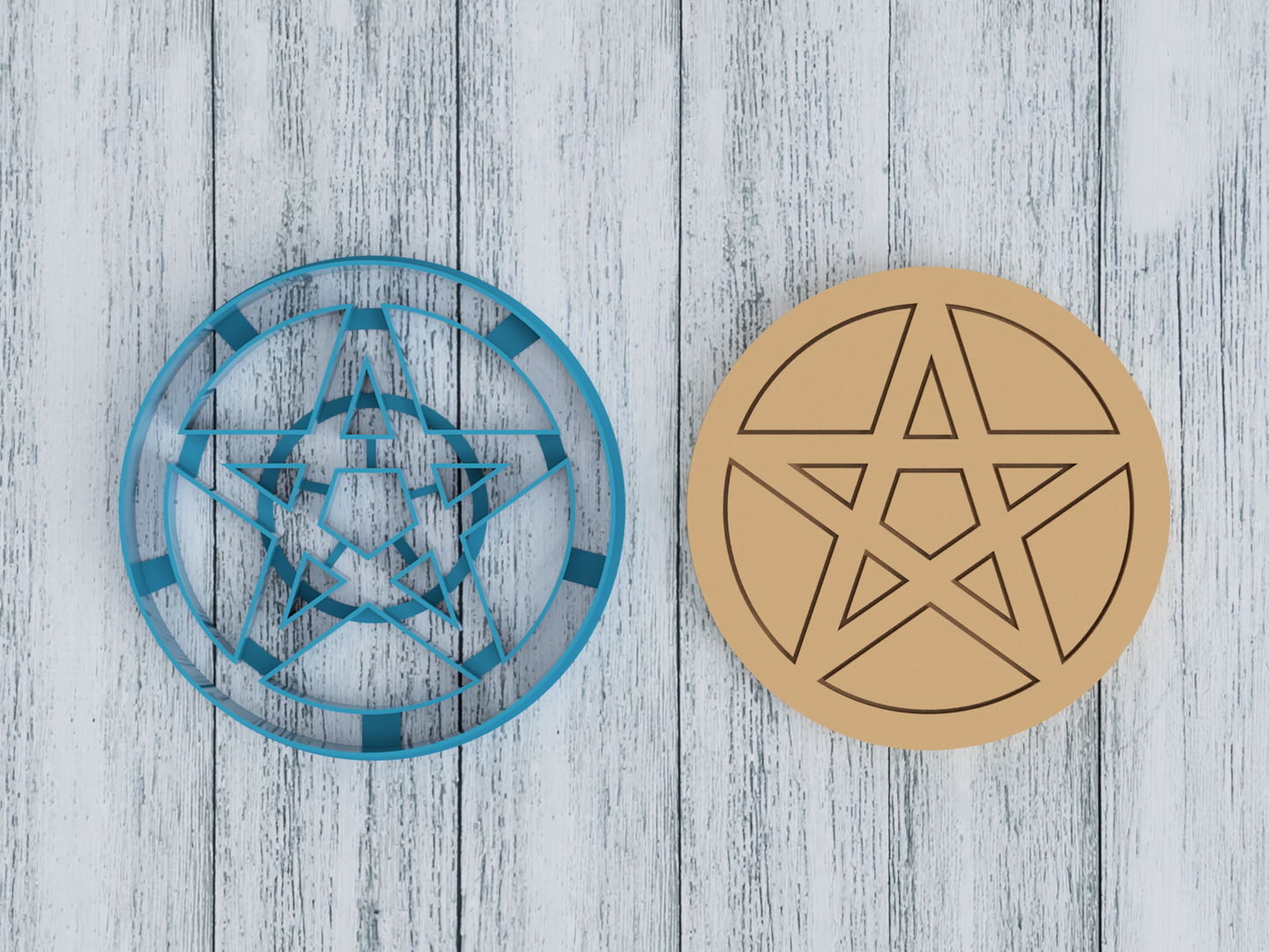 Pentagram - Cookie Cutter / Sugar Cookie / Fondant / Clay (1323)