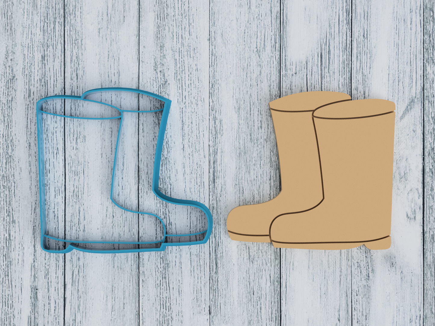 Rain Boots - Cookie Cutter / Sugar Cookie / Fondant / Clay (0257)