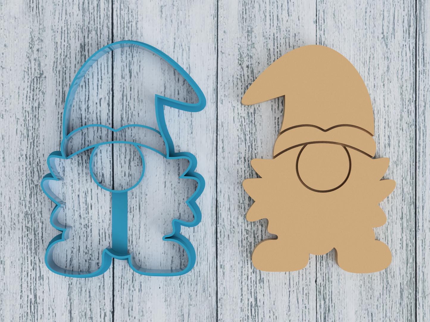 Simple Gnome - Cookie Cutter / Sugar Cookie / Fondant / Clay (1212)