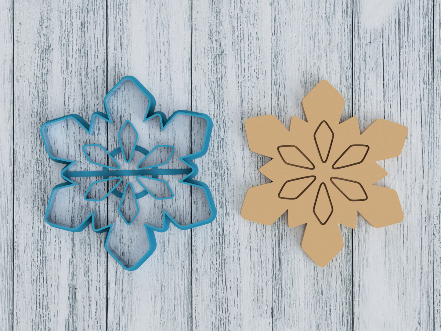 Snowflake - Cookie Cutter / Sugar Cookie / Fondant / Clay (1488)