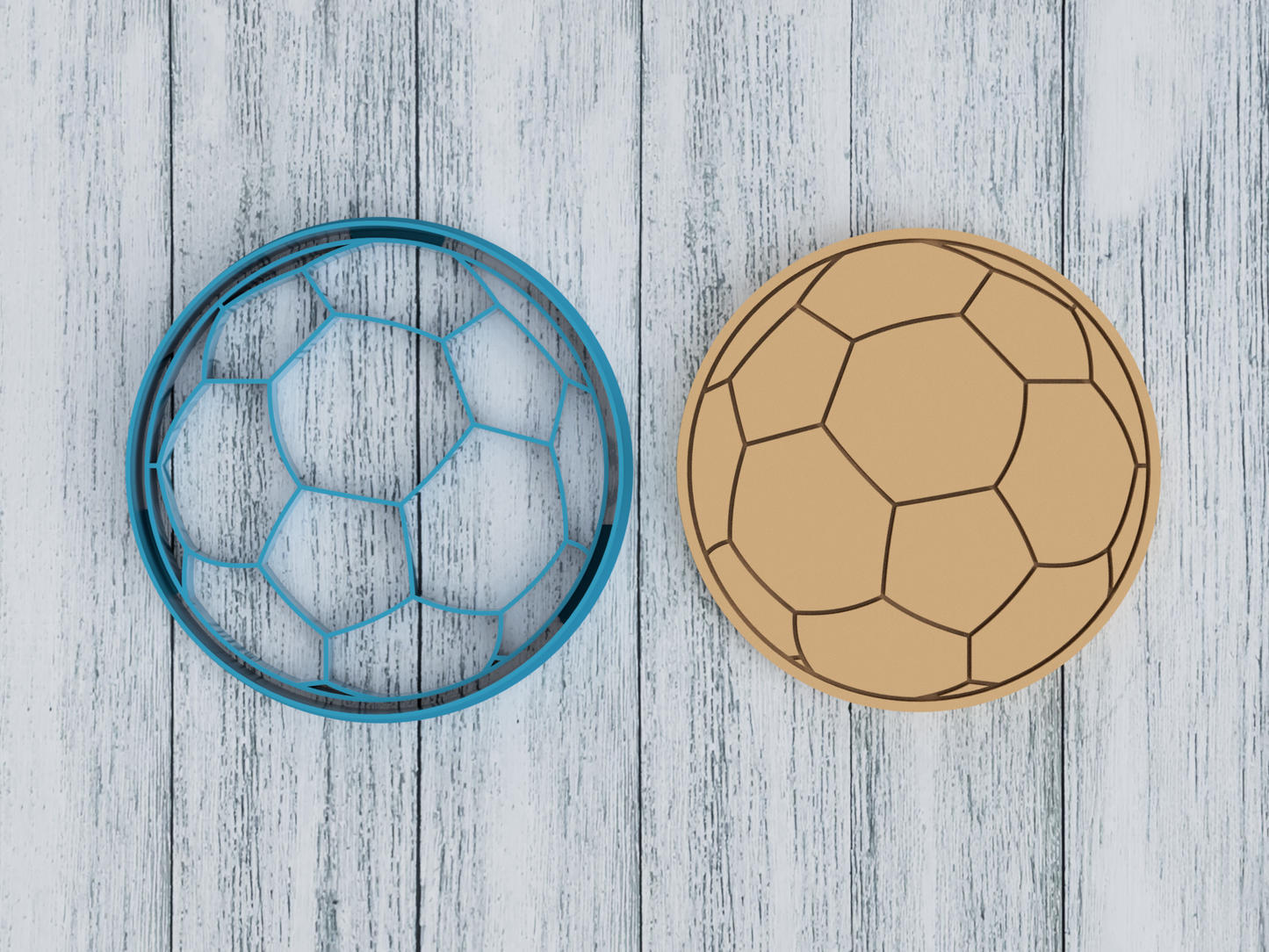 Soccer Ball - Cookie Cutter / Sugar Cookie / Fondant / Clay (1019)