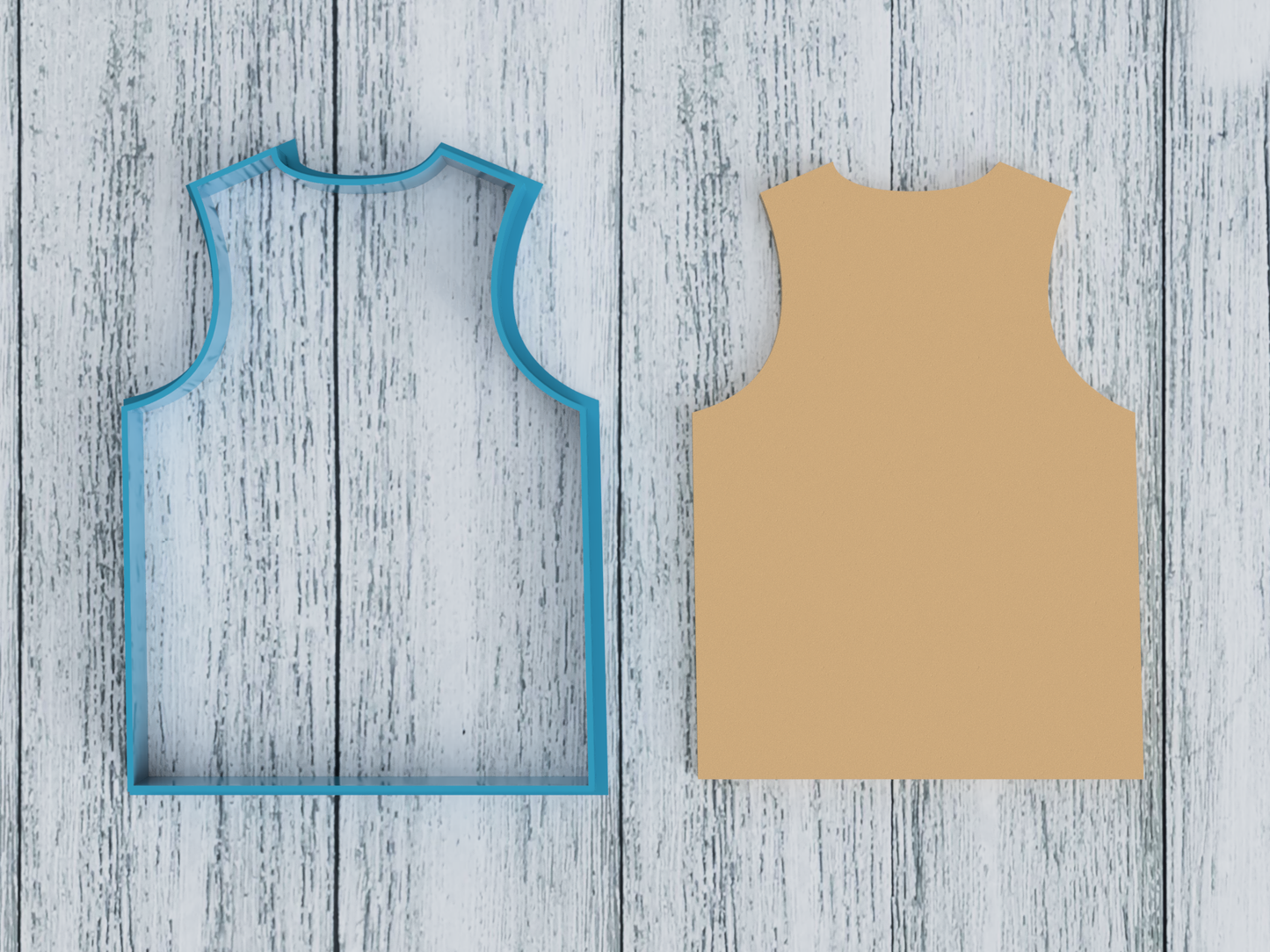 Sports Jersey Outline - Cookie Cutter / Sugar Cookie / Fondant / Clay (1439)