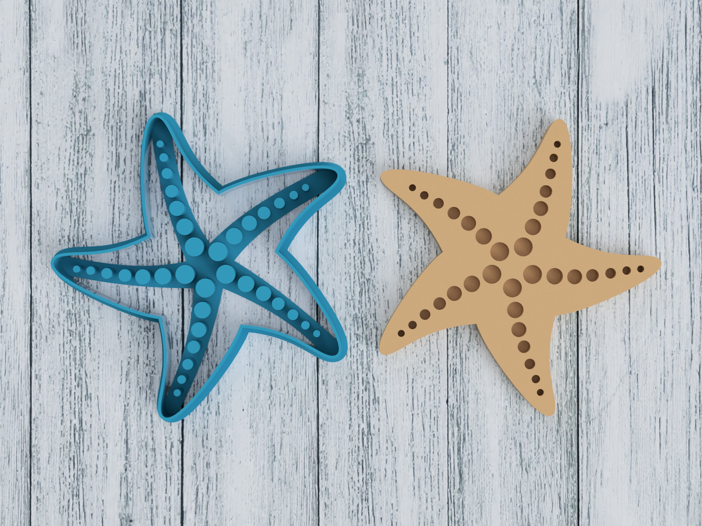 Starfish - Cookie Cutter / Sugar Cookie / Fondant / Clay (1351)