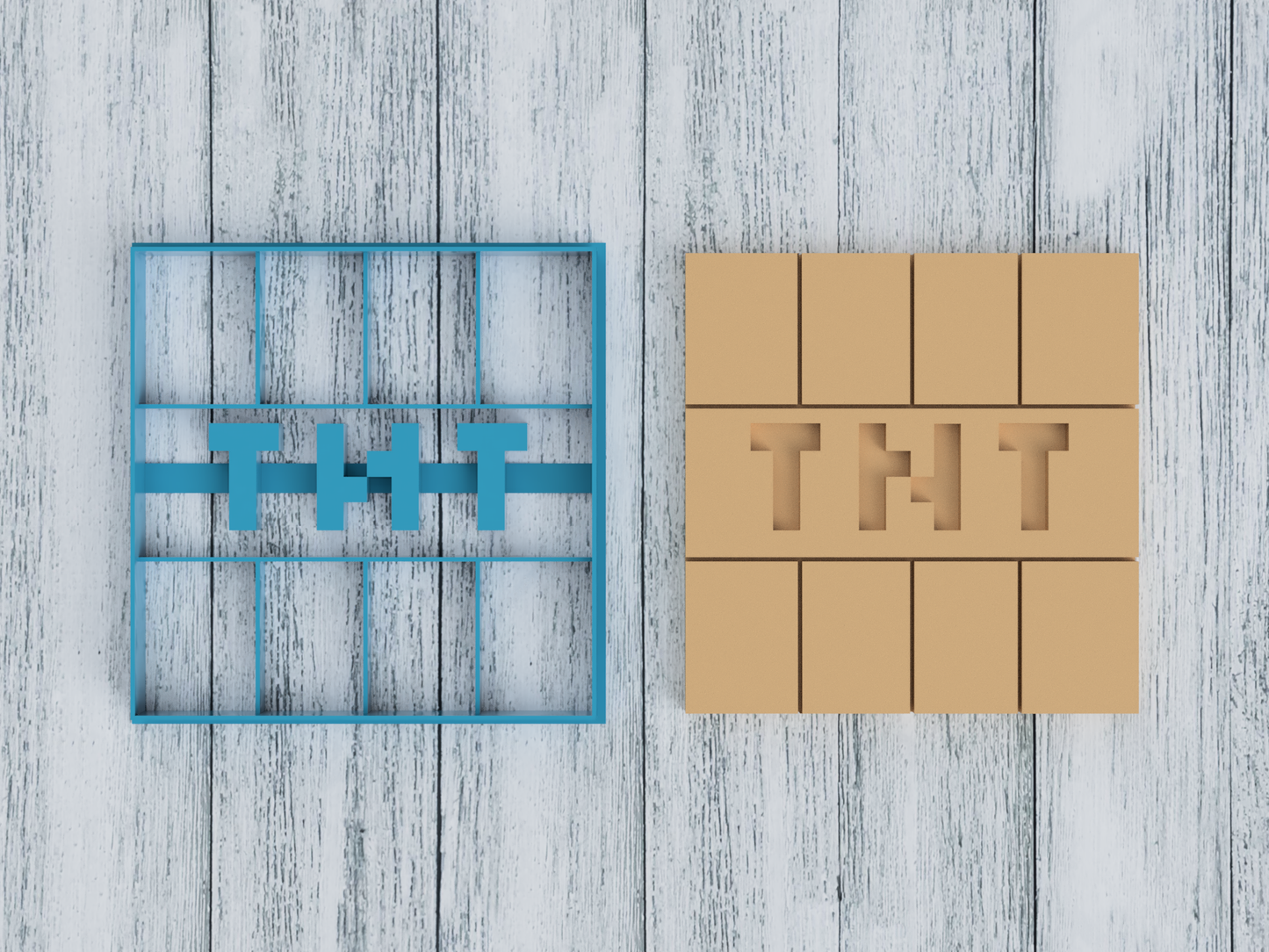 TNT Block - Gaming - Cookie Cutter / Sugar Cookie / Fondant / Clay (1114)