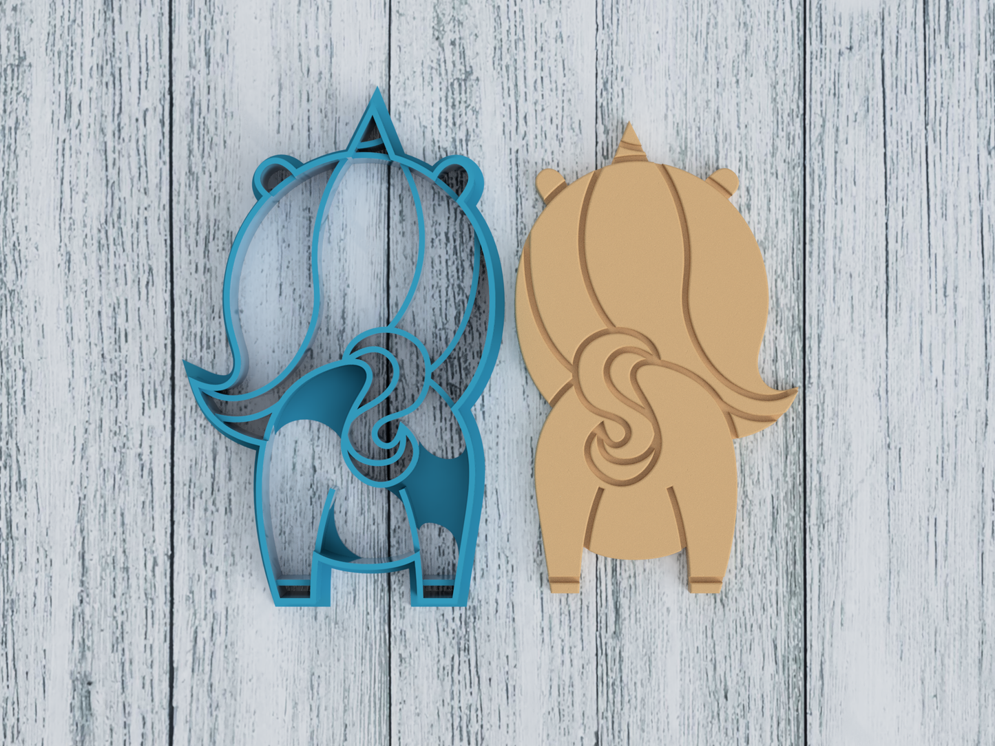 Unicorn Butt - Cookie Cutter / Sugar Cookie / Fondant / Clay (0158)