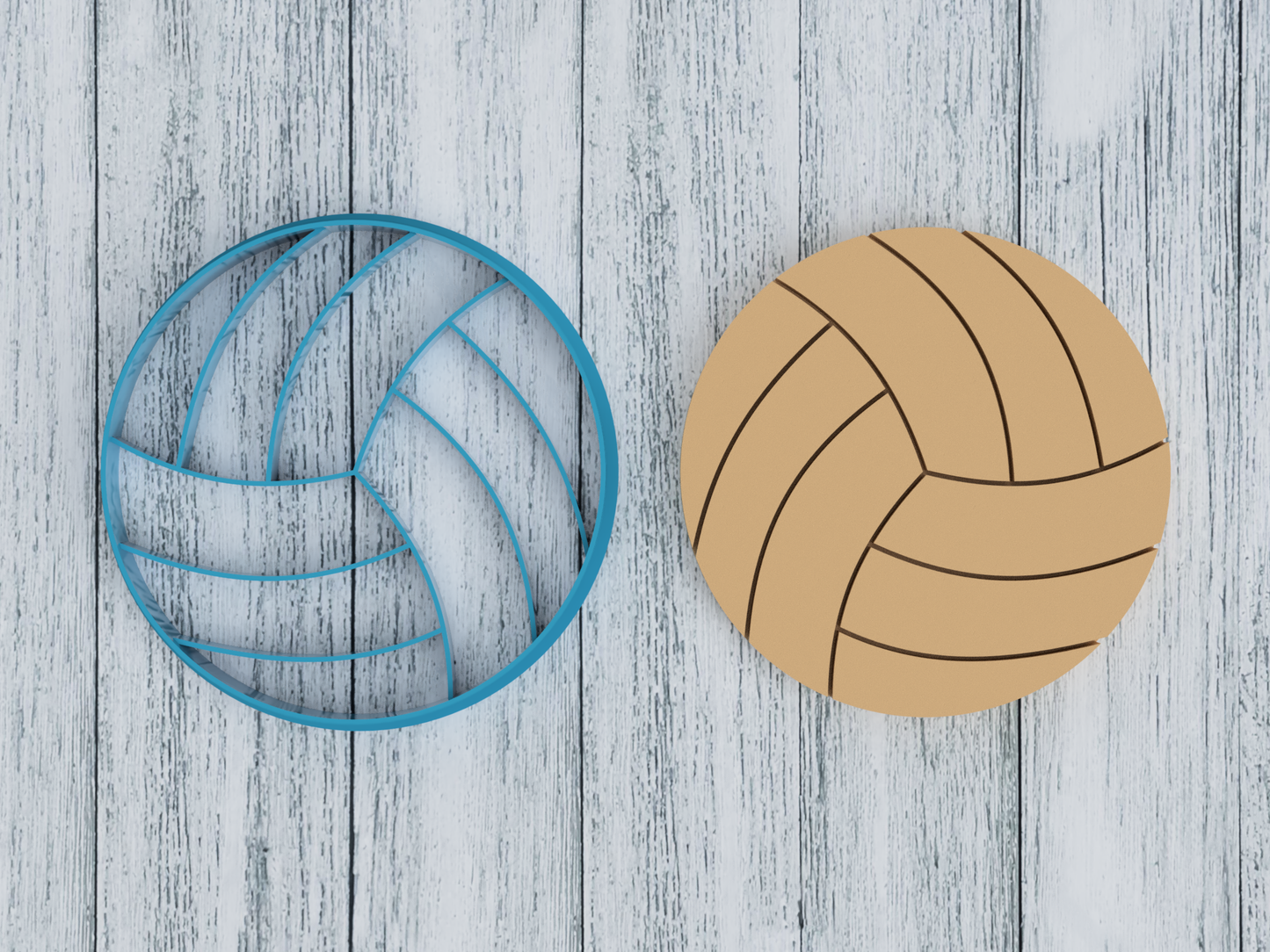 Volleyball - Cookie Cutter / Sugar Cookie / Fondant / Clay (1346)