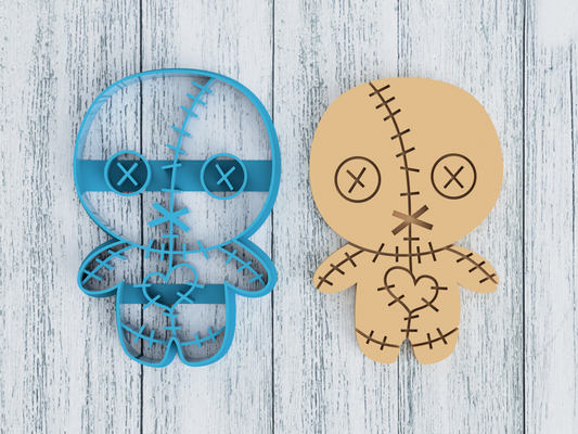 Voodoo Doll - Cookie Cutter / Fondant / Sugar Cookies / Clay (1302)