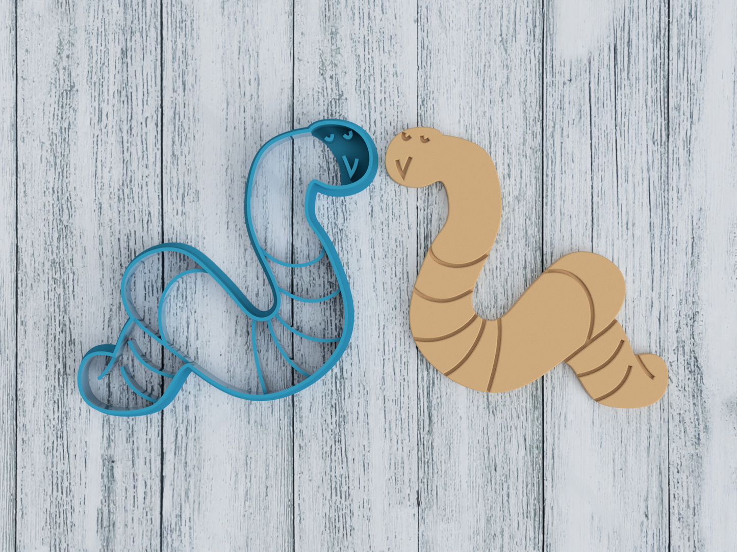 Worm Butt - Cookie Cutter / Sugar Cookie / Fondant / Clay (0163)