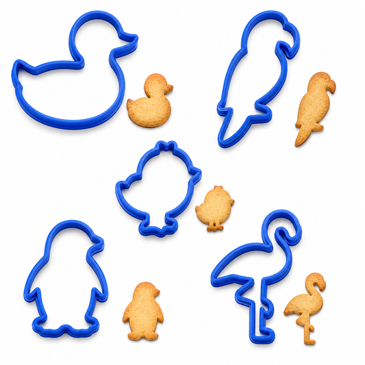 Bird Lovers Cookie Cutter Set / Sugar Cookie / Fondant / Clay (0228)