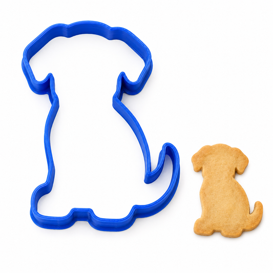 Sitting Dog- Cookie Cutter / Sugar Cookie / Fondant / Clay (0203)
