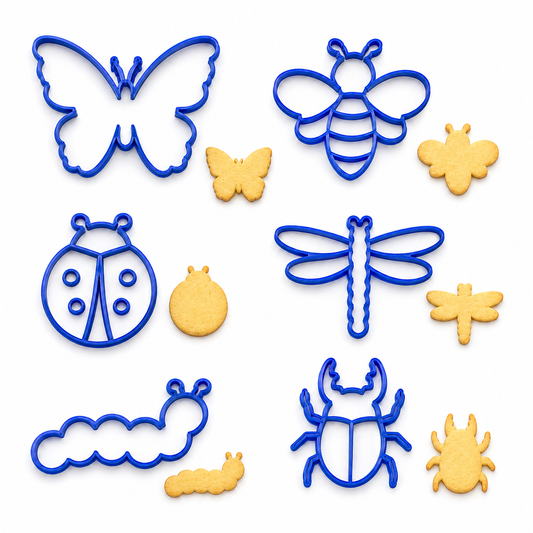 Butterflies & Garden Insects Set -Cookie Cutter / Sugar Cookie / Fondant / Clay (0218)