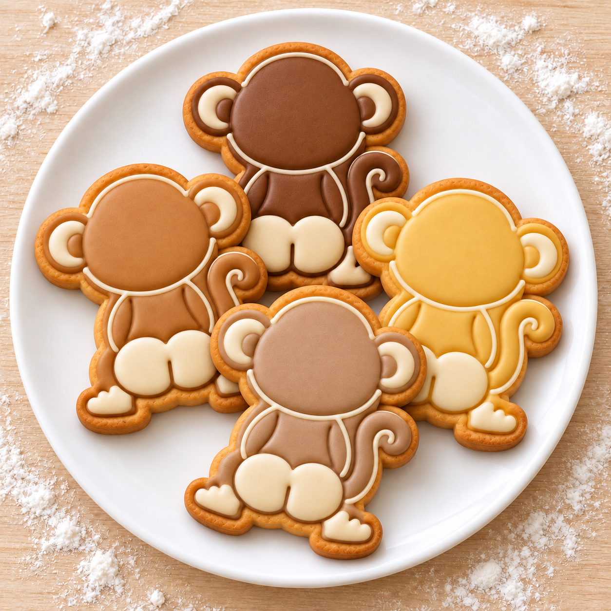 Monkey Butt Cookie Cutter, Funny Jungle Safari Party Baking Shape (1700) (4 Inch)