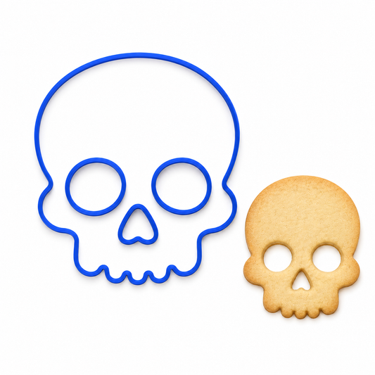 Skull-Cookie Cutter / Sugar Cookie / Fondant / Clay (0235)