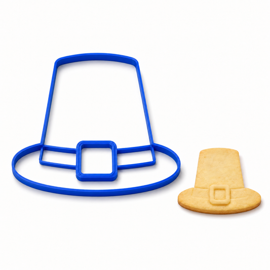 Thanks Giving Pilgrim Hat-Cookie Cutter / Sugar Cookie / Fondant / Clay (0241)