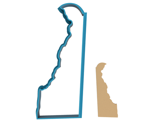 Delaware Outline - Cookie Cutter / Sugar Cookie / Fondant / Clay (1175)
