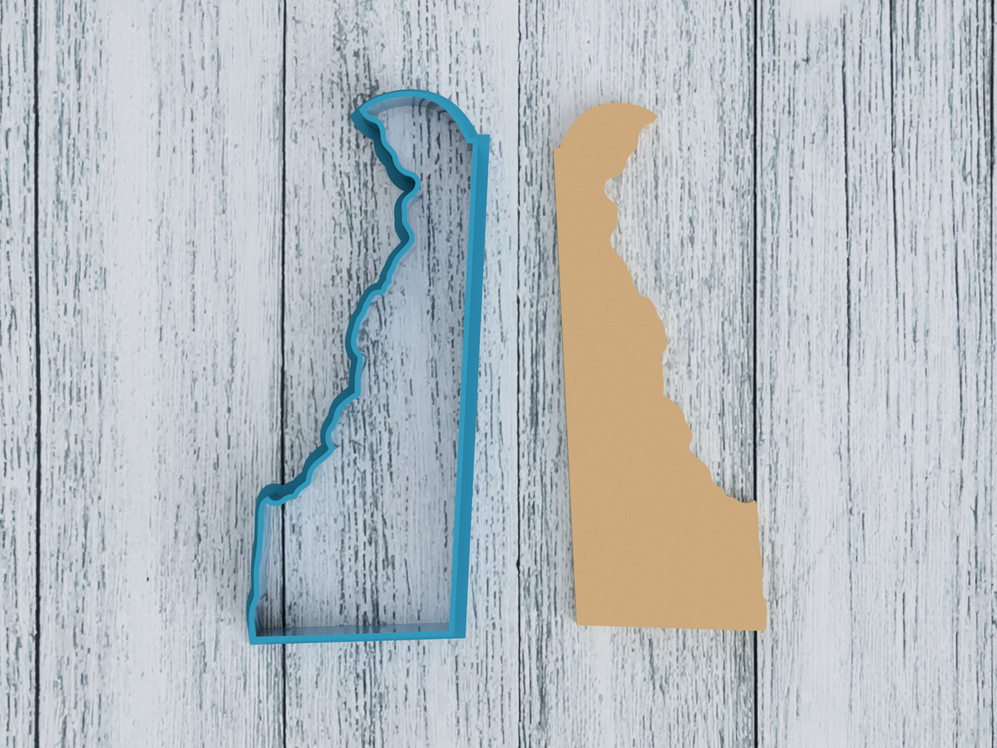 Delaware Outline - Cookie Cutter / Sugar Cookie / Fondant / Clay (1175)