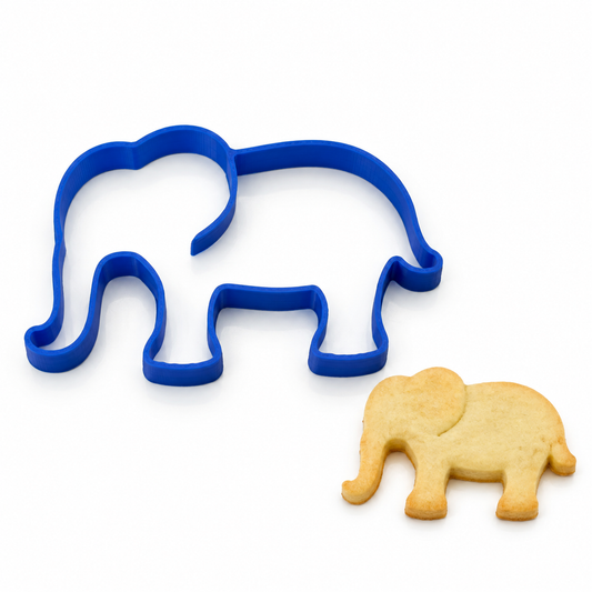 Elephant - Cookie Cutter / Sugar Cookie / Fondant / Clay (0180)