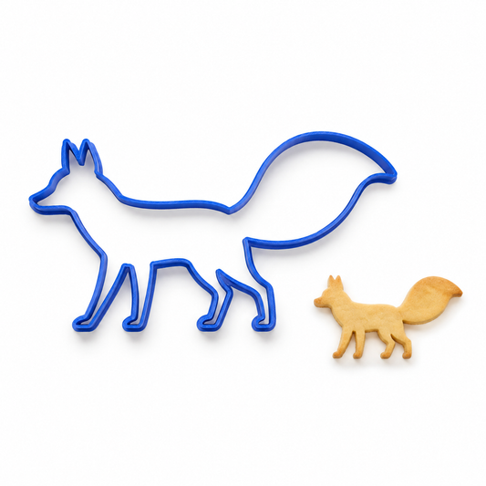 Fox cutter - Cookie Cutter / Sugar Cookie / Fondant / Clay (0157)