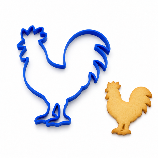 Rooster Cutter - Cookie Cutter / Sugar Cookie / Fondant / Clay (0155)
