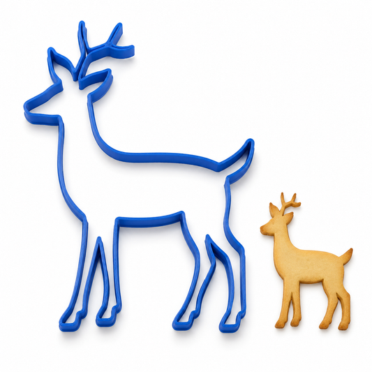 Woodland Deer- Cookie Cutter / Sugar Cookie / Fondant / Clay (0159)