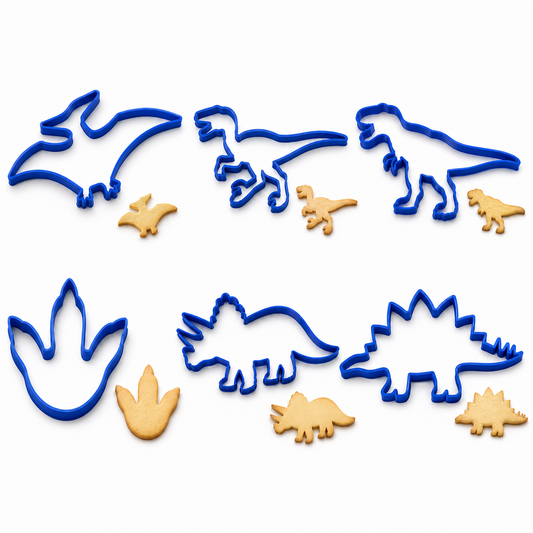 Dinosaur Cookie Set- Cookie Cutter / Sugar Cookie / Fondant / Clay (0197)
