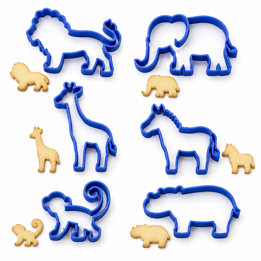 Safari Cookie Set  - Cookie Cutter / Sugar Cookie / Fondant / Clay (0188)