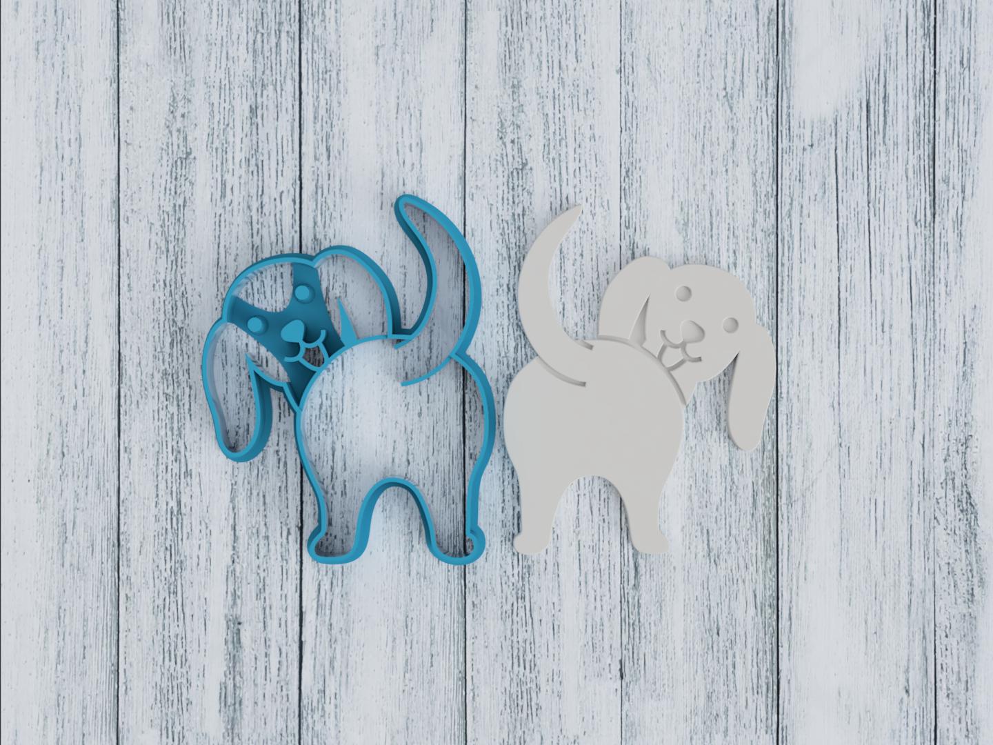 Dashund Butt Cookie Cutter - Fondant - Sugar Cookies - Clay (0116)