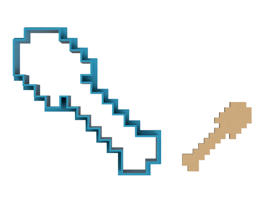 8 Bit Shovel - Gaming - Cookie Cutter / Sugar Cookie / Fondant / Clay (1382)