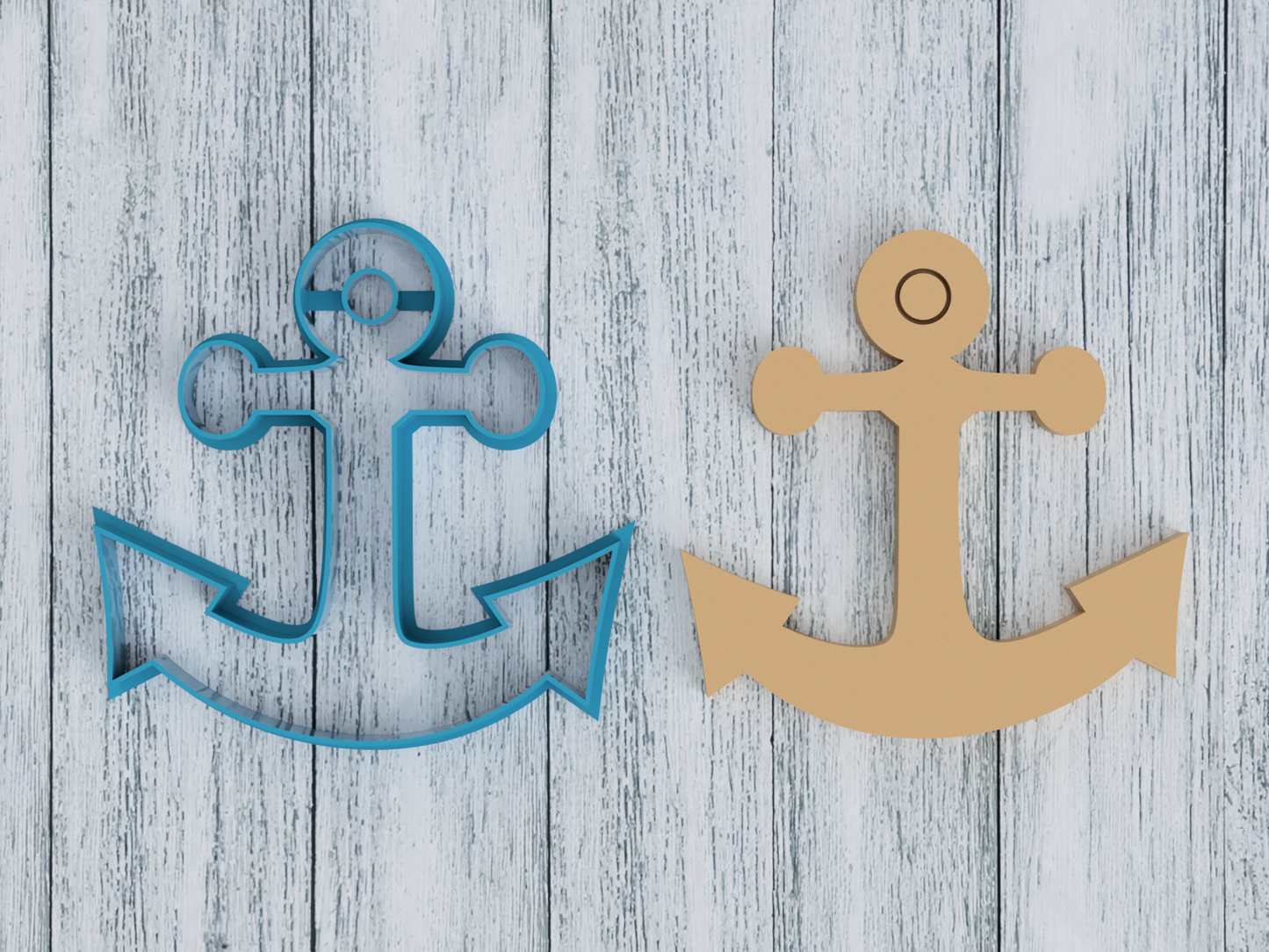 Anchor - Cookie Cutter / Sugar Cookie / Fondant / Clay (0259)