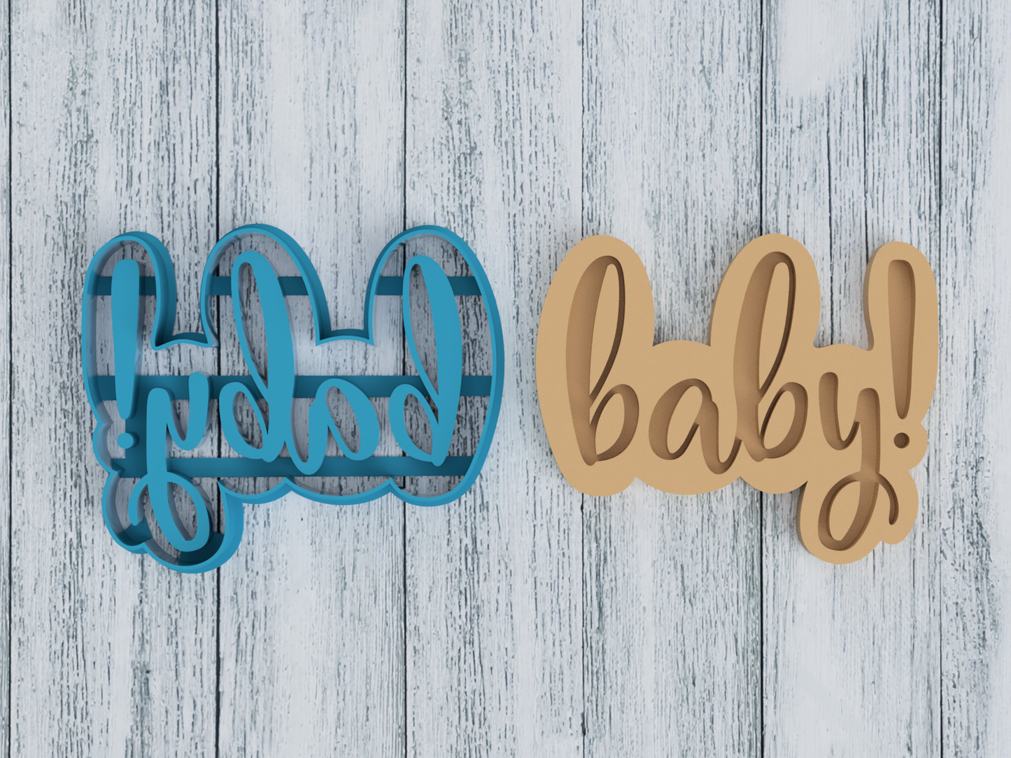 Baby! - Baby Shower - Cookie Cutter / Sugar Cookie / Fondant / Clay (1027)