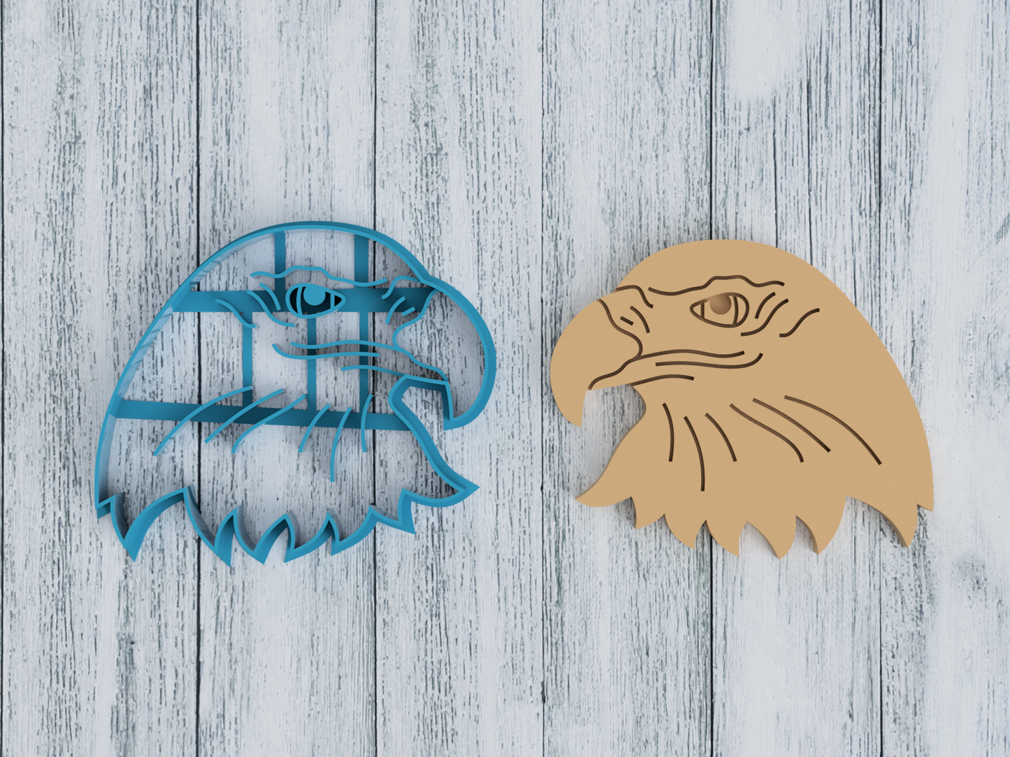 Bald Eagle Head - Cookie Cutter / Sugar Cookie / Fondant / Clay (1486)