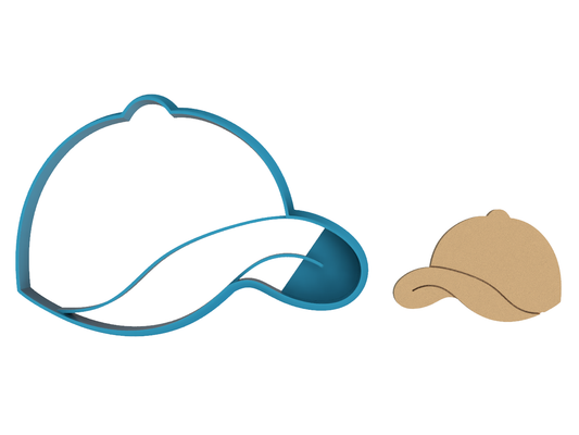 Baseball Cap - Cookie Cutter / Sugar Cookie / Fondant / Clay (1330)