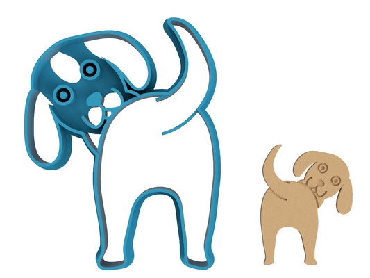 Beagle Dog Butt - Cookie Cutter / Sugar Cookie / Fondant / Clay (0120)